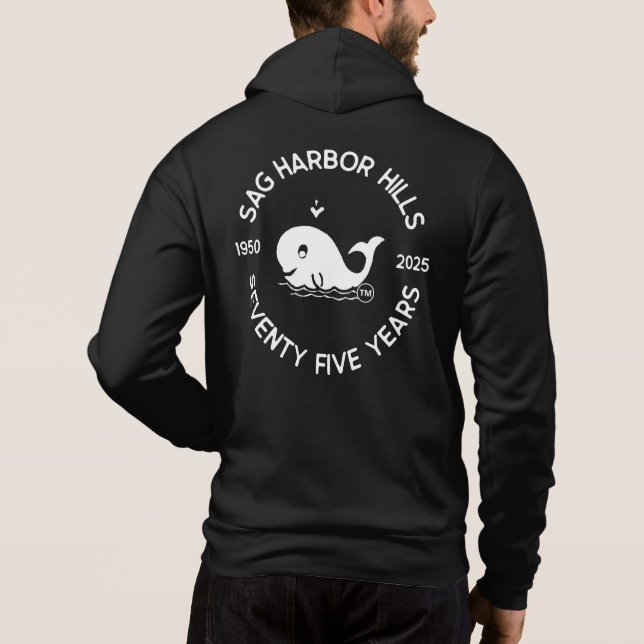 SAG HARBOR HILLS 75TH ZIP FRONT HOODIE (Back)