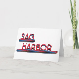 Sag Harbour CInema Neon Sign Greeting Card