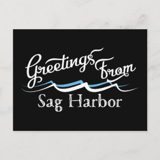 Sag Harbour Water Waves Postcard