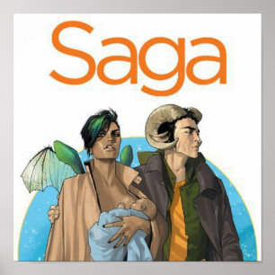 Saga  Comic Poster