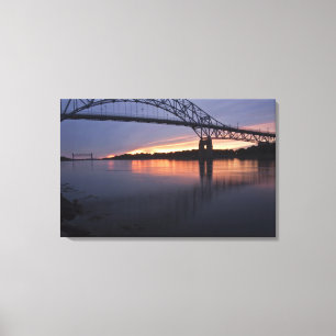 Sagamor Bridge over Cape Cod canal, 2 Canvas Print