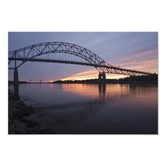 Sagamor Bridge over Cape Cod canal, 2 Photo Print (Front)