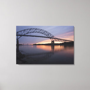 Sagamor Bridge over Cape Cod canal, Canvas Print