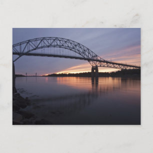Sagamor Bridge over Cape Cod canal, Postcard