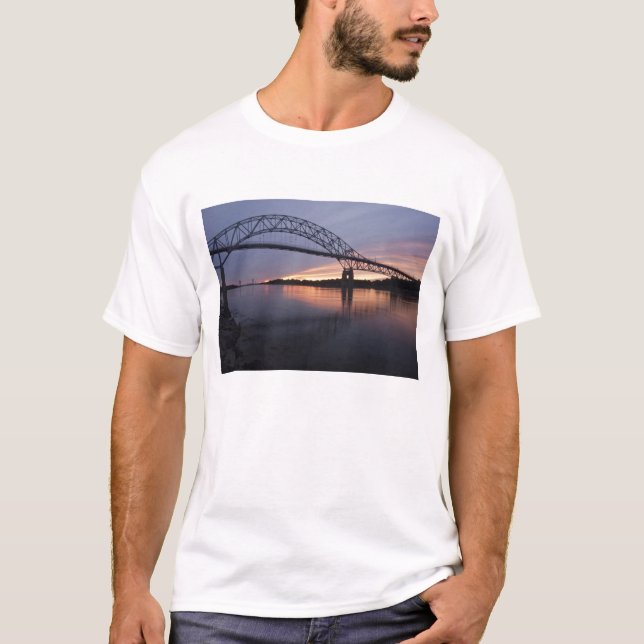 Sagamor Bridge over Cape Cod canal, T-Shirt (Front)