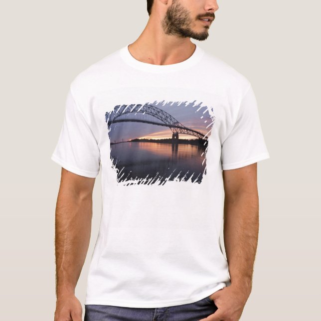 Sagamor Bridge over Cape Cod canal, T-Shirt (Front)