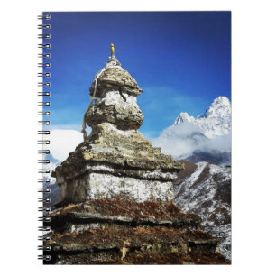 Sagarmatha, Everest views - Ama Dablam & Stupa Notebook
