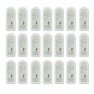 Sage 8 oz Muth Jar Nutrition Facts with Bee Vinyl