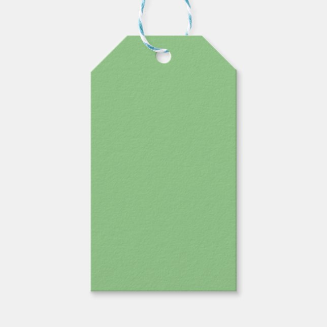 Sage #93CC8A, Clay Ash Gift Tags (Front)
