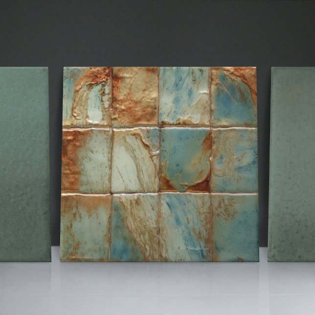 Sage Abstract Square Collection EMMA Faux Relief Tile (Creator Uploaded)
