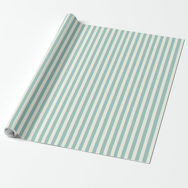 Sage and Cream Wrapping Paper (Unrolled)