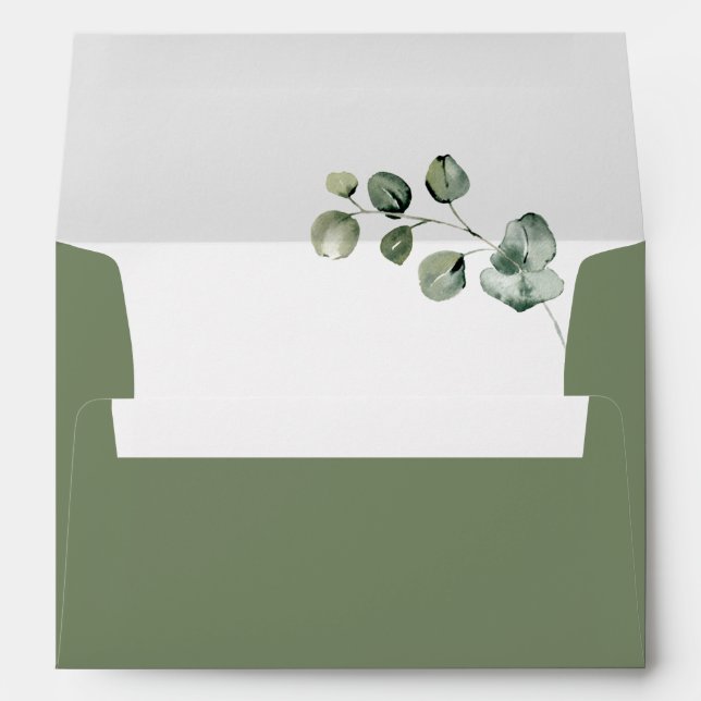 Sage and Eucalyptus Envelope (Back (Bottom))