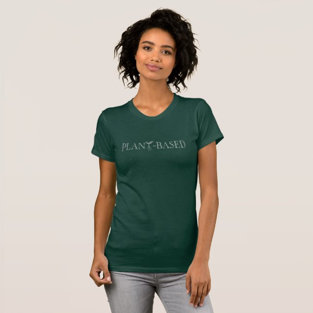 Sage and Green Plant-Based T-shirt for Vegetarians (Front Full)