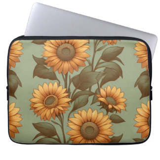 Sage and Sunflowers II Laptop Sleeve