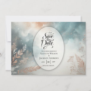 Sage and Terracotta Stardust Skies Wedding Save The Date