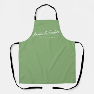 Sage Apron with Santa Fe Foodies logo