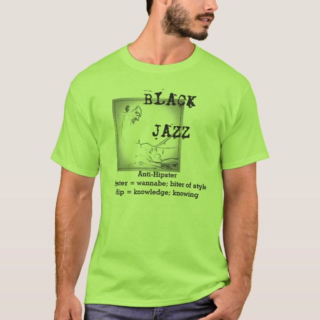 Sage Black Jazz tee (Front)