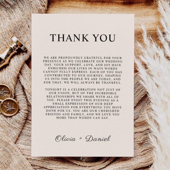 Sage Boho Thank You Letter, Napkin Note Menu (Sage Boho Thank You Letter, Napkin Note Menu)
