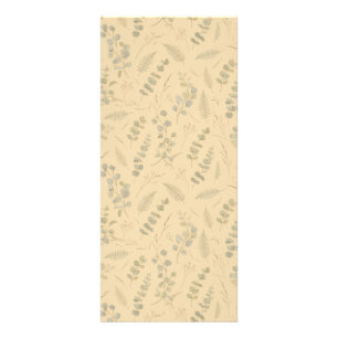 Sage Botanical Eucalyptus Pressed Flower Minimalis Rack Card