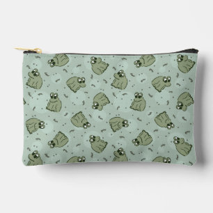 Sage Bubble Frogs - laurel green kids pattern. Accessory Pouch