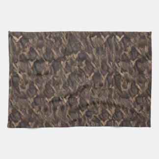 sage chestnut brown black bean tea towel