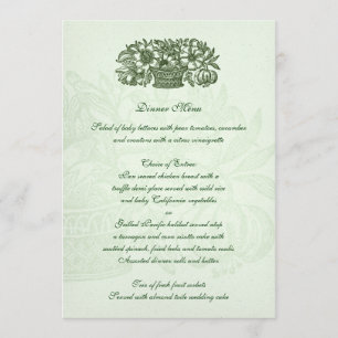 Sage Classic Flower Basket Menu