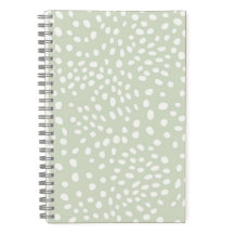 Sage Dotted Delight Notebook