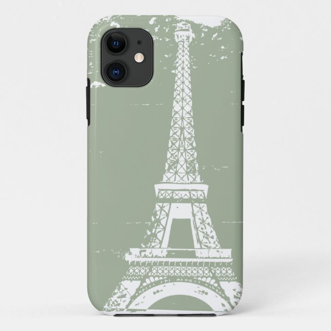 Sage Eiffel Tower iphone 5 Case (Back)