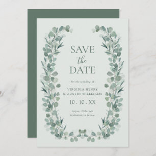 Sage Eucalyptus Photo Save The Date