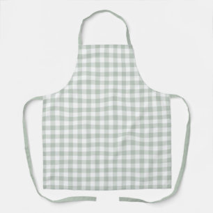 Sage Farmhouse Gingham Apron