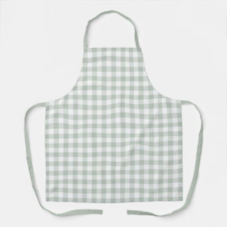 Sage Farmhouse Gingham Apron