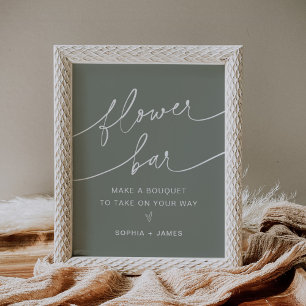 SAGE Flower Bar, Make Your Bouquet Sign