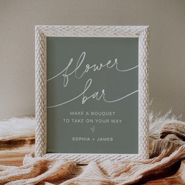 SAGE Flower Bar, Make Your Bouquet Sign (Creator Uploaded)