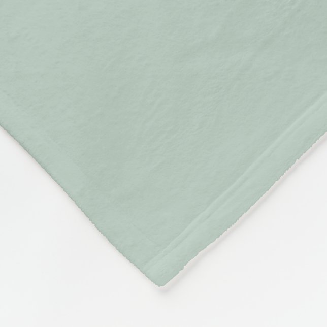 Sage French Style Stripe Fleece Throw Blanket (Corner)