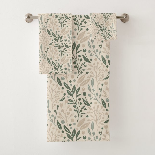 Sage Garden Bath Towel Set (Insitu)