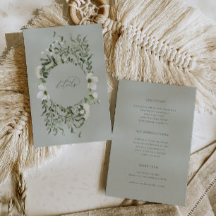 Sage Garden Wedding Info Details Enclosure Card