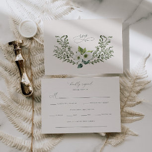 Sage Garden Wedding RSVP Response Enclosure Card