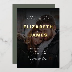 Sage & Gold Modern Minimalist Rustic Wedding