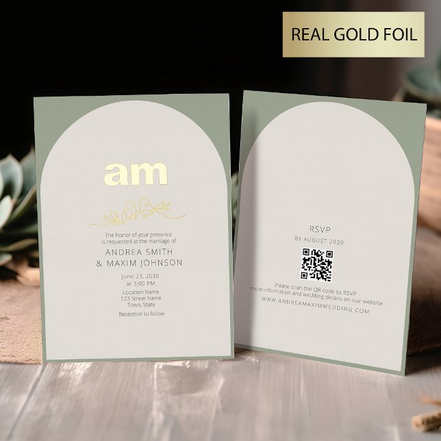 Sage Green and Gold Wedding (Creator Uploaded)