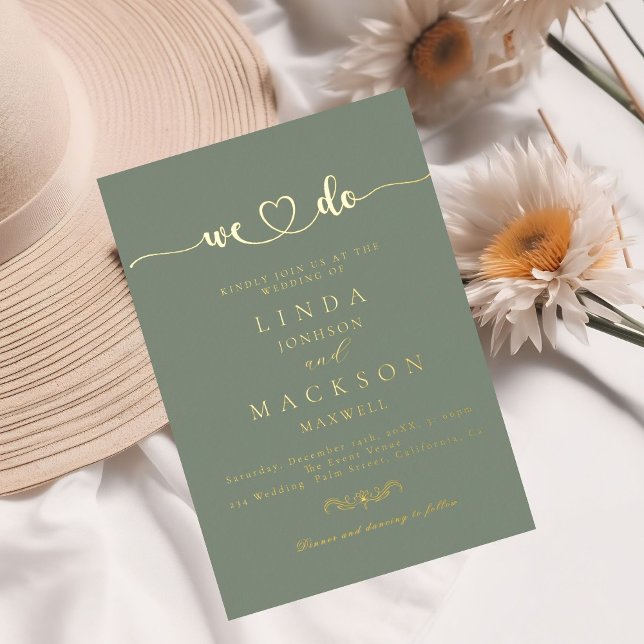 Sage  Green And gold Wedding We do  (Creator Uploaded)