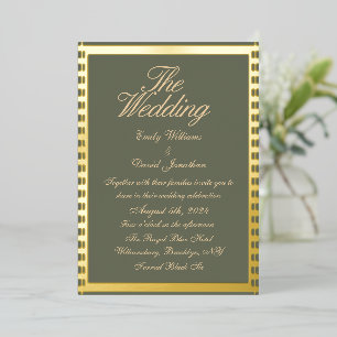 Sage Green and Golden Classic Wedding 