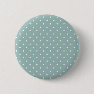 Sage Green And White Polka Dots Cottagecore Aesthe 6 Cm Round Badge