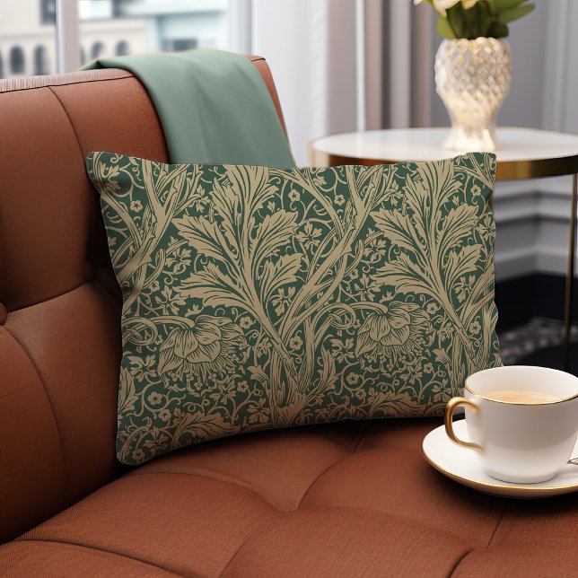 Sage Green Arcadia William Morris Hawthorn Lumbar Cushion (Creator Uploaded)