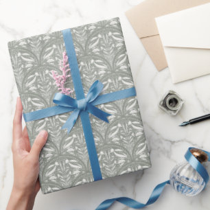 Sage Green Art Deco Modern Coastal Luxury Wrapping Paper