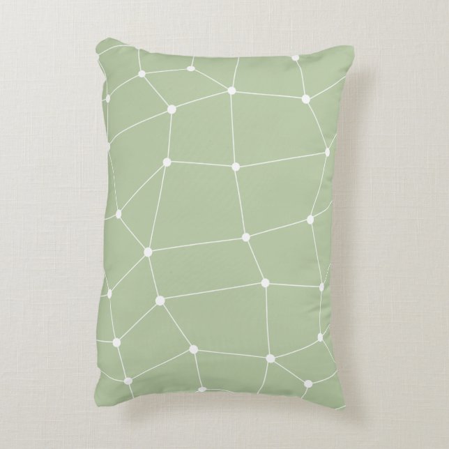 Sage Green Art Design  Pillow Case (Back(Vertical))