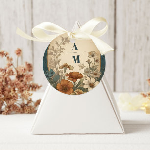 Sage Green Art Nouveau Alphonse Mucha Wedding Classic Round Sticker