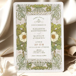 Sage Green Art Nouveau Alphonse Mucha Wedding Invitation<br><div class="desc">Art Nouveau Vintage wedding invitations by Alphonse Mucha in a floral, romantic, and whimsical design. Victorian flourishes complement classic art deco fonts. Please enter your custom information, and you're done. If you wish to change the design further, simply click the blue "Customise It" button. Thank you so much for considering...</div>