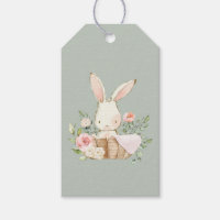 Sage Green Baby Bunny Baby Shower