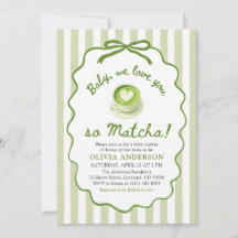 Sage Green Baby We love you so Matcha Baby Shower