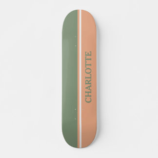 Sage Green & Blush Pink Skateboard